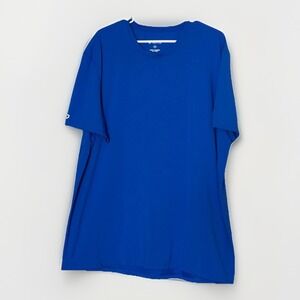 IBKUL Performance Shirt Men XXL Blue S/S Cooling Athletic Golf Pickleball Tennis